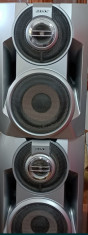 Boxe audio Sony HCD-BX5, incinte audio, Hybrid dual woofer foto