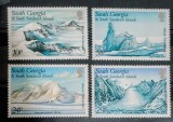 Georgia de Sud 1989 formațiuni glaciare, ghețar, serie 4v neștampilată