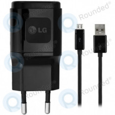 Incarcator de voiaj LG USB 1800mAh negru incl. Cablu de date USB MCS-04ED
