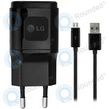 Incarcator de voiaj LG USB 1800mAh negru incl. Cablu de date USB MCS-04ED foto