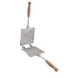 Aparat patrat pentru napolitane si rondele cu branza, 16&times;14 cm, pentru foc deschis