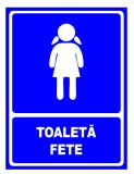 Semn de toaleta pentru fete