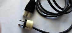 CABLU PENTRU FIER DE CALCAT CU SAMOTA , RESOU ,CUPTOR ELECTRIC ,ETC . LUNGIME 2,80 METRI .