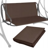 Husa din panza pentru leagan gradina de 4 persoane, sezut si spatar, 160x100cm, maro Household NewTrend