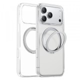 Husa MagSafe pentru Apple iPhone 18 Pro / 17 Pro, Torras, Ostand O1 Guardian, Transparenta