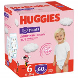 Scutece chilotel Huggies Virtual Pack 6, Girl, 15-25 kg, 60 buc