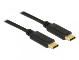 Cablu USB 2.0 tip C T-T Negru 3A 4m Negru, Delock 83868