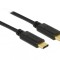 Cablu USB 2.0 Tip C la tip C T-T 0.5m 5A E-Marker, Delock 83043