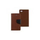 Husa Mercury Fancy Diary iPhone 6 (4,7inch ) Brown / Negru Blister, Cu clapeta, Piele Ecologica