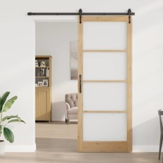vidaXL Ușă Interioară cu Sticlă ORKDAL Maro 93 x 232 cm