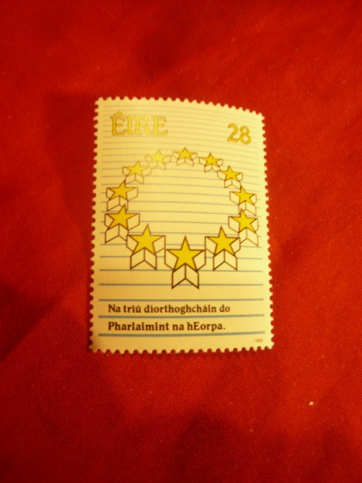 Serie Irlanda 1989 - Emblema- Parlamentul European , 1 valoare
