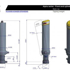 Cilindru basculare hyva 70525374 FC A149-4-04420-079-K0343