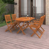 vidaXL Set mobilier de grădină, 5 piese, lemn masiv de acacia 3086996