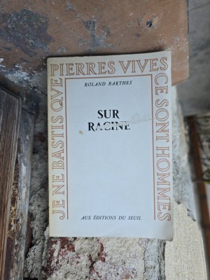 Sur Racine - Roland Barthes foto