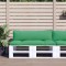 Gossi perne de paleti, 2 buc, verde, material textil
