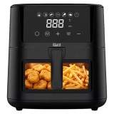 Cumpara ieftin Friteuza cu Aer Cald iHunt Bro Air Fryer Ultra, 4.2L, 1200W, Temperatura Reglabila, Timer, Dezghetare, Mentinere la Cald, Geam Vizualizare