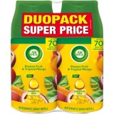 Air Wick Freshmatic Passion Fruit &amp; Tropical Mango odorizant de camera rezervă cu parfum DUO 2x250 ml