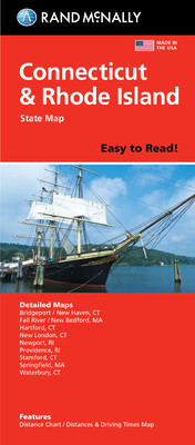 Rand McNally Easy to Read: Connecticut, Rhode Island State Map foto