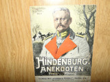 Hindenburg Anekdoten -Tornister Humor anul 1915