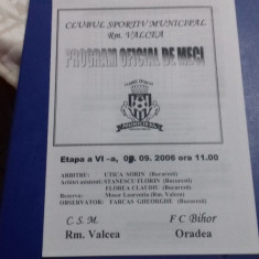 program CSM RM. Valcea - FC Bihor