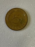 Moneda 5 PFENNIG - 1989 D - Germania - KM 107 (276)