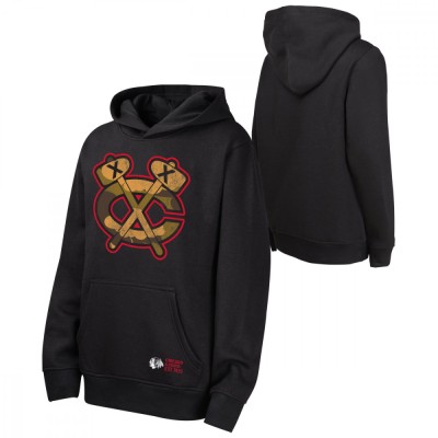 Chicago Blackhawks hanorac cu glugă pentru copii Down To The Wire Po Fleece Hood - Dětsk&amp;eacute; L (13 - 14 let) foto