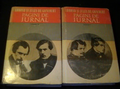 PAGINI DE JURNAL-EDM. SI JUL. DE GONCOURT-2 VOL- 1=469 PG- 2=475 PG+SUPRACOPERTA foto