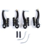 Set clesti frana fata si spate V-brake SE-601-V1 110mm, culoare negru, P&amp;T OEM Cod:H185