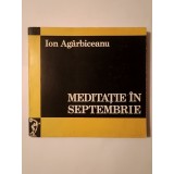 Ion Ag&acirc;rbiceanu - Meditație &icirc;n septembrie: publicistică literară