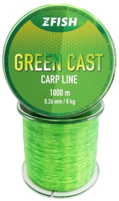 Fir Monofilament Zfish Green Cast Carp Line, Green, 8kg, 0.26mm, 1000m foto