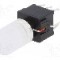 Microintrerupator 10x10mm, ON-(ON), DPDT, HIGHLY - PB61303BL-1