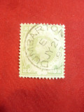Timbru 1 sh. 1887 Regina Victoria verde ,Marea Britanie ,stampilat