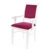 SCAUN KING CU COTIERA STOFA PLUS - Alb