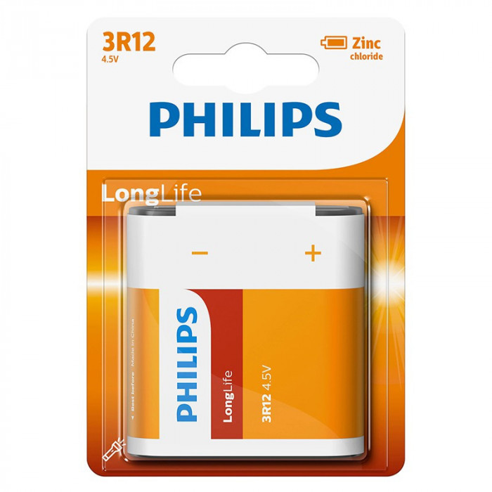 Baterie Longlife Philips, 3R12, 4.5 V