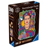 Ravensburger - Puzzle din lemn Frida Kahlo 300 piese