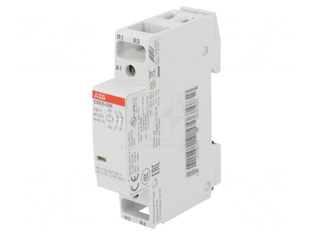 Contactor 2P 16A 230V NO