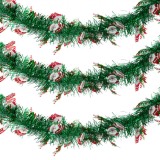 Beteală Decorativă Crăciun, Model Moș Crăciun, Lungime 3m, Lățime 10cm, Multicolor