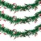 Beteală Decorativă Crăciun, Model Moș Crăciun, Lungime 3m, Lățime 10cm, Multicolor
