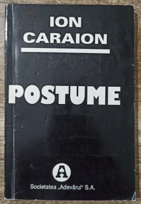 Postume - Ion Caraion foto