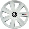 Set 4 Capace Roti GTX Alb R15, Compatibil Cu Skoda Nou, Autohelix MSA