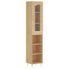 Dulap inalt, stejar sonoma, 34,5x34x180 cm, lemn prelucrat