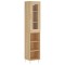 Dulap inalt, stejar sonoma, 34,5x34x180 cm, lemn prelucrat
