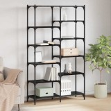 VidaXL Raft pentru cărți Stejar negru 100 x 32 x 170 cm Lemn compozit 881892