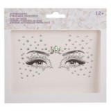 Strasuri Autocolante pentru Ochi CMCLASS | Argintii Irizate Rotunde Ovale | Make-up Decorativ