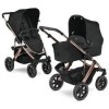 Carucior 2 in 1 ABC Design Salsa 4 AIR Rose Gold, Landou Pliabil, Roti Pneumatice, Suspensii, 0-22kg