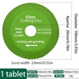 Disc de taiere ceramica si sticla, 100x20x1mm, verde