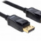 Cablu Delock DisplayPort v1.2 Male - DisplayPort Male 4K ecranat 1m gold negru