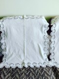 Cumpara ieftin Fețe de masă albe vintage, set 2 buc. identice