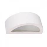 Lampă De Perete Atena Alb Ceramic 1 Bec Semicircular Modern De Interior