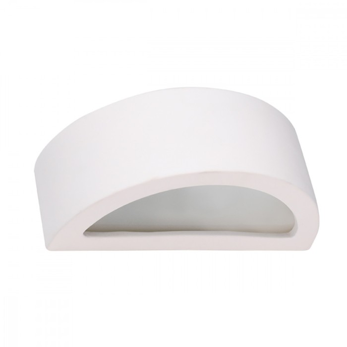 Lampă De Perete Atena Alb Ceramic 1 Bec Semicircular Modern De Interior